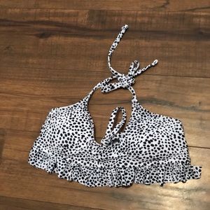 Black and white dots swimsuit top!